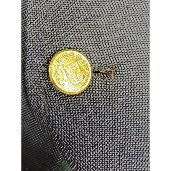 Vtg Jos A Bank Clothiers Blazer Mens Navyblue Sport Coat Sz 46 Gold Buttons - Picture 4 of 7